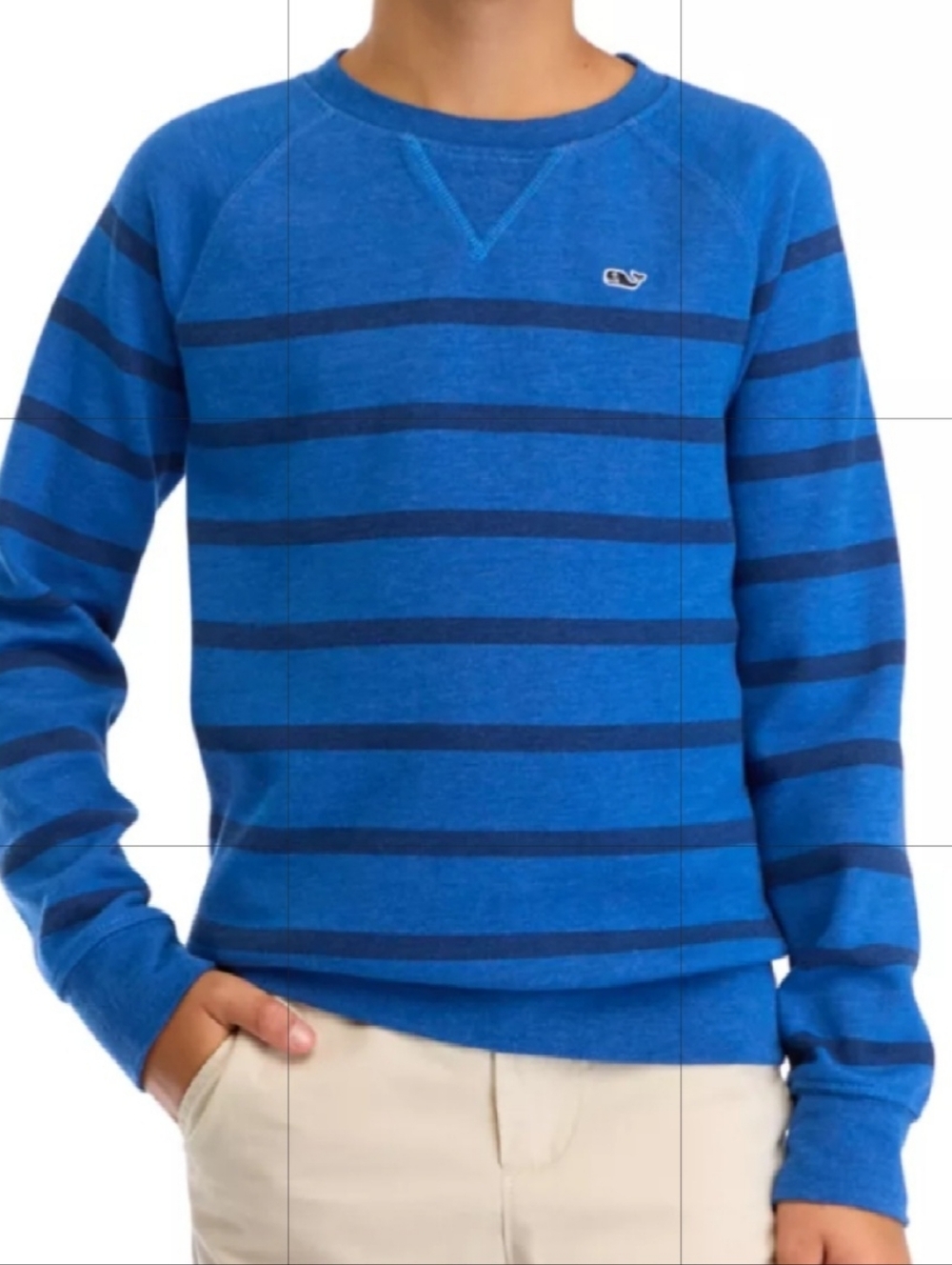 Vineyard Vines Boy Saltwater Crewneck Shirt Size S (8-10)